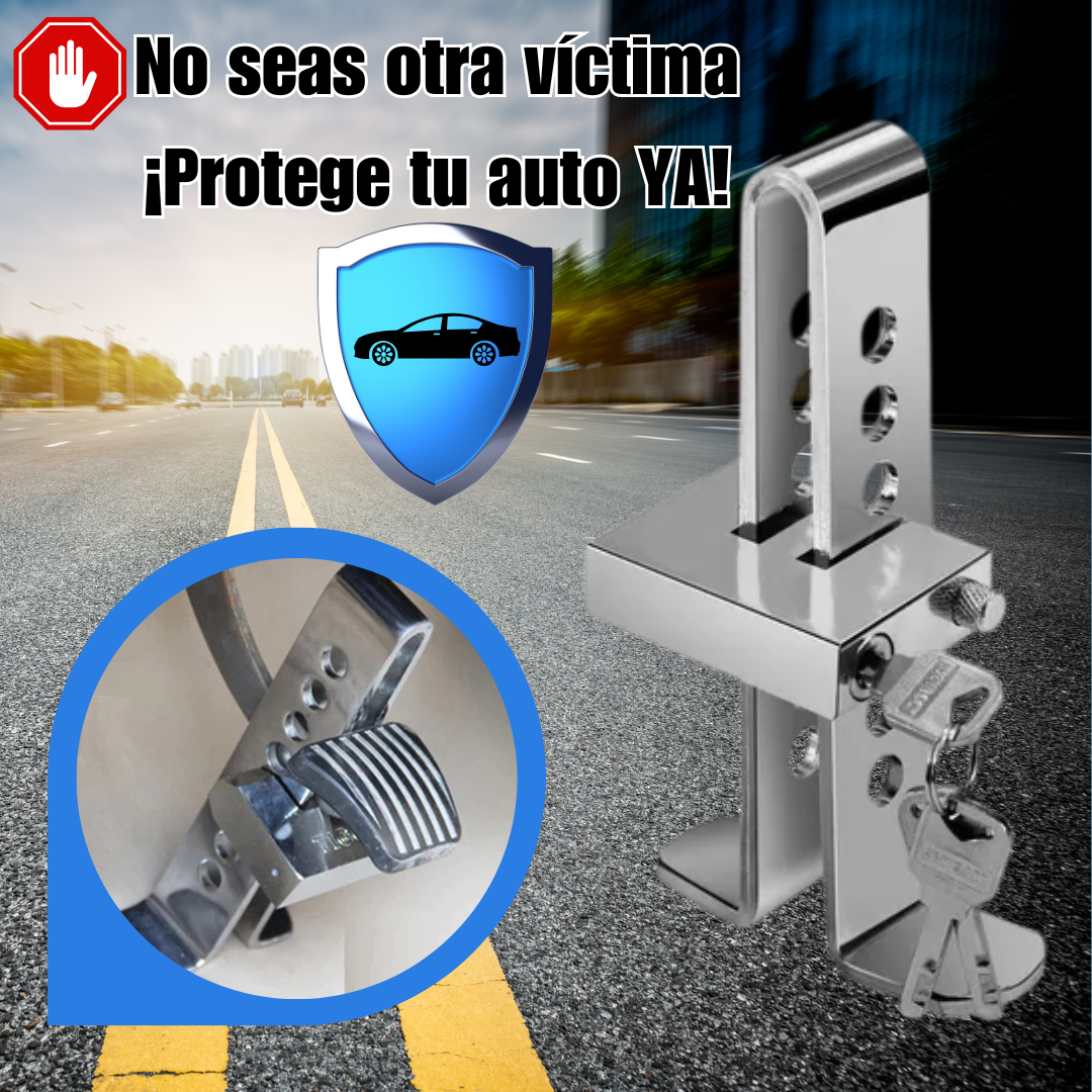 No seas otra víctima ¡Protege tu auto! Traba Pedal/Seguro Antirrobo/Bloqueador de pedal